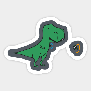 T rex portal selfie Sticker